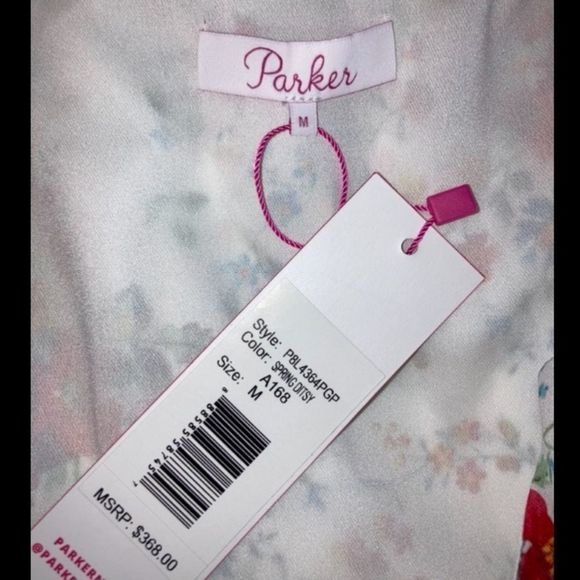 🎉 HP 🎉 PARKER NEW NWT DITSY COLD SHOULDER DRESS SIZE MEDIUM - Picture 4 of 11